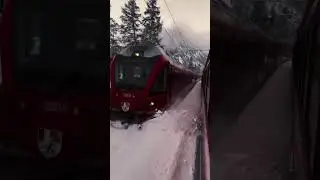 🇨🇭🚂 The Magical Journey of the Bernina Red Train ❤️ 📸