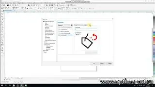 Настройка кнопки быстро запуска калькулятора Optima-cut.ru в программе CorelDraw