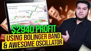 $2940 Profit Using Bolinger band & Awesome Oscillator!