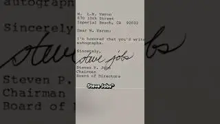 La Lettera della APPLE Venduta a 500.000 Dollari
