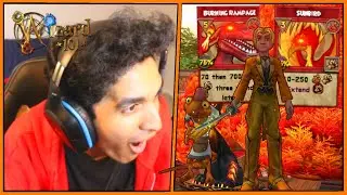 Wizard101 Exalted (100) Fire PvP: BURNING RAMPAGE SUNBIRD Combo!