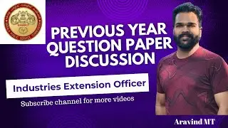 Industries Extension Officer Previous Year Questions|| IEO PYQ || Kerala PSC Exam 2024-25