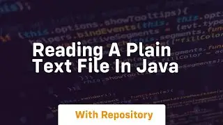 reading a plain text file in java