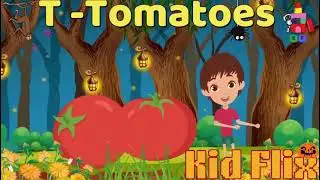 Learn Fruit and Vegetable Names for Kids with Toy Kitchen Cooking Party!
