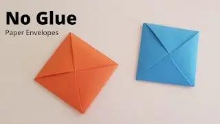 Squid game flip card Envelope - Easy Origami squid game card DIY Without Glue or tape | paper Ddakji