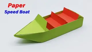 How to Make a Paper Boat that Floats | Origami Boat | Paper Speed Boat