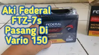 Pasang Aki Federal FTZ7s di Vario 150 bisa bisa bisa