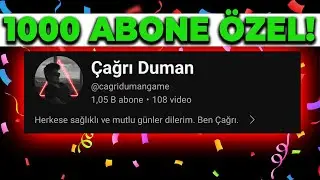 1000 ABONE ÖZEL! | KANALIN GELECEĞİ + ÇEKİLİŞ +