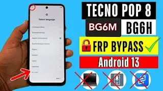 TECNO POP8 Frp bypass/Unlock googel account from tecno BG6, BG6H, BG6M Free without pc No tool Need💯