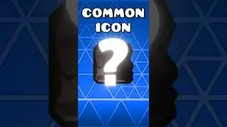 Most COMMON Icon in Geometry Dash