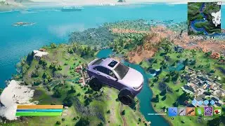 Fortnite - flying in cars using shockwave grenades! (outdated)