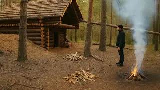 2 storey house in the forest