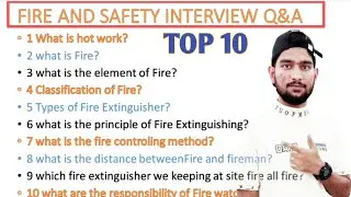 Fire safety interview ! fire safety interview question and answer ! safety interview question answer