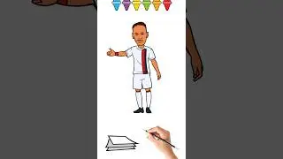 Как Нарисовать Футболиста #shorts #какнарисовать #Футболиста #рисование #рисовать  #speedpaint