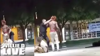 He Going To Jail, Jail! Dude Beat The 18-Wheeler Brakes Off A Police Officer!