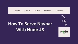 how to serve navbar with nodejs.