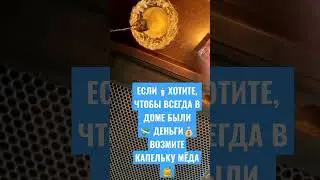 💰ЕСЛИ🤗ХОТИТЕ✨ ЧТОБЫ 💱ВСЕГДА В ДОМЕ 💒 БЫЛИ 💸 ДЕНЬГИ ВОЗЬМИТЕ 🍯 КАПЕЛЬКУ МЁДА 🗝️🌟💱🥳 #shorts#порча#маг