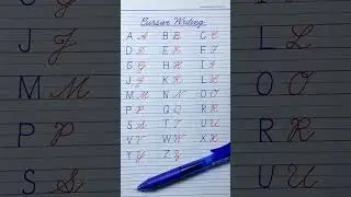 Cursive Writing A to Z vs  Print Handwriting A to Z | Cursive Letters ABCD | Cursive Handwriting ABC