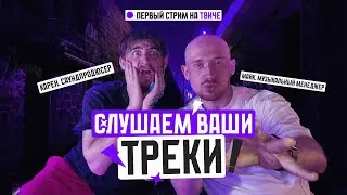 Первый стрим. Слушаем ваши треки на твиче.