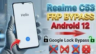 Realme C53 FRP Bypass Android 12 | New Solution | Realme (rmx3762) Google Account Bypass Without Pc