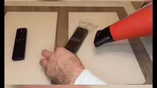 Надеваем чехлы на пульт телевизора (термоусадочные, разного размера)