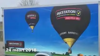 De doop van de Inkstation luchtballon