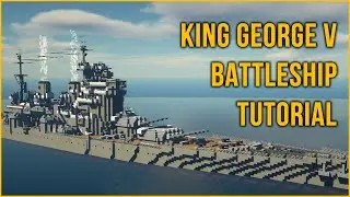 🚢 Minecraft Tutorial: How to Make a Battleship (King George V-class 1939)