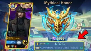 GLOBAL CLINT REACHING MYTHICAL HONOR THIS NEW SEASON! | CLINT BEST ONE SHOT BUILD AND EMBLEM 2024!