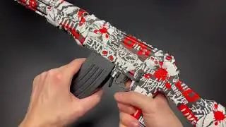 AK mini đạn thạch phiên bản ghost rider #toy #toygun #dochoi