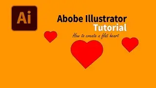 Flat Design Heart | Illustrator Tutorial