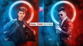 PicsArt Dual Tone Effect Photo Editing Tutorial in Picsart Step by Step in Hindi - Dual Colour Edit