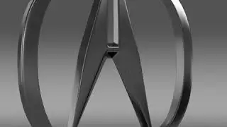 3D Model of Acura logo Review