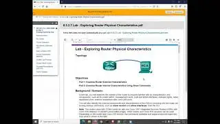 Cisco CCNA 7.0 ITN lab 6.3.2.7 router intro   2021SP