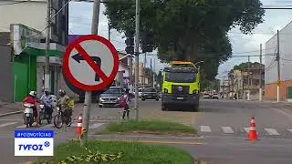 Sinal com problema atrapalha trânsito na BR 101 em Linhares