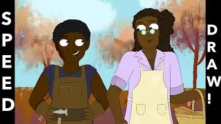 Original Character Speedpaint - Sabine and Jeremiah (Observations of a Visitor to Isol)