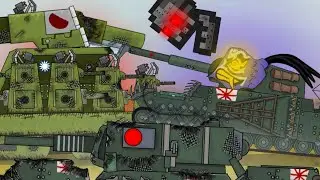 Кв-44 vs Японский монстр! Отсечь башни! - Мультики про танки