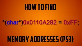 How to Find PS3 Memory Addresses on Any Game! (HD)