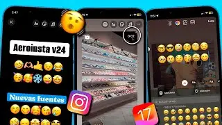 AEROINSTA ACTUALIZADO 2024 🔥 INSTAGRAM estilo IPHONE con NUEVAS FUENTES + TEMPORIZADOR EN STORIES