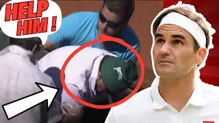Roger Federer's Best Sportsmanship 🎾 Helped A Sick Fan