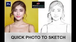 Photoshop Tutorial |  Photo To  Pencil Sketch Photoshop