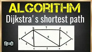 Dijkstra Algorithm example 2 | Shortest path | Jayesh Umre