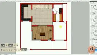 Render AutoCAD Floor plan in Photoshop