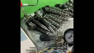 What happens when the injector nozzle is broken? Why?