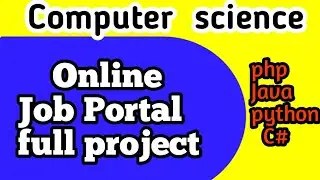 ✅how to make project in bca sem | bca final year full project |Online Job Portal | border design