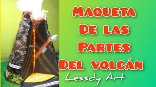 COMO HACER UNA MAQUETA DE LAS PARTES  DE UN  VOLCÁN