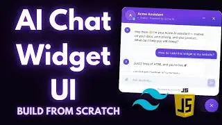 Build a Floating AI Chat Widget with HTML, Tailwind & Vanilla JS (Intercom-Style)