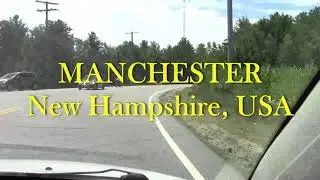 Driving in Manchester, NH   USA