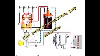 How to start a VAZ engine outside the car Part 1