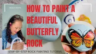 How to Paint a Beautiful Butterfly on a Rock | Step-by-Step Rock Painting Tutorial