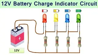 12V Battery Level Indicator Circuit